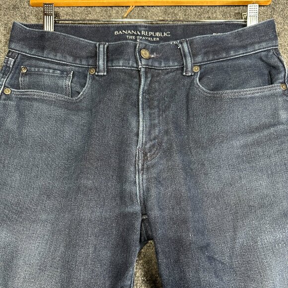 Banana Republic Jeans Mens 31 The Traveler Slim Fit Pockets Cotton Stretch - Picture 3 of 9